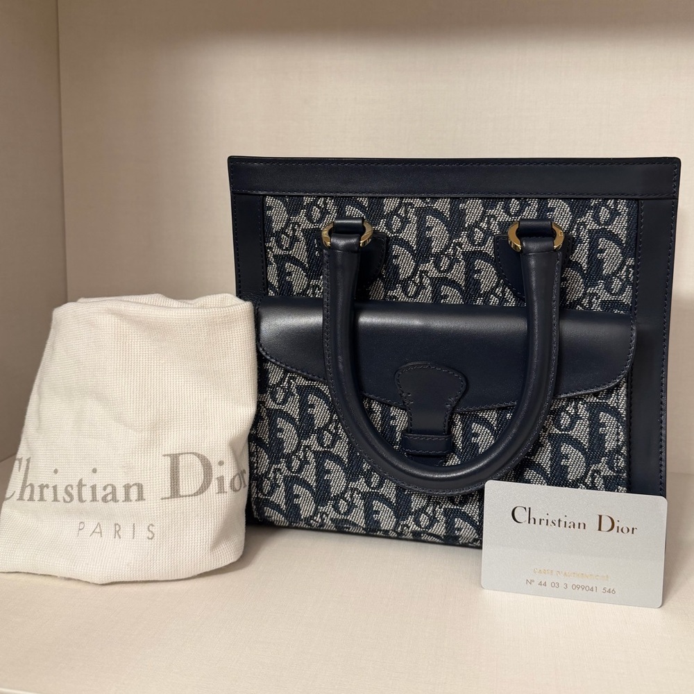 ✨Rare Christian Dior Diorissimo Trotter Pocket Tote – Canvas Small